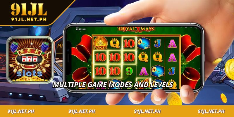 Multiple game modes and levels