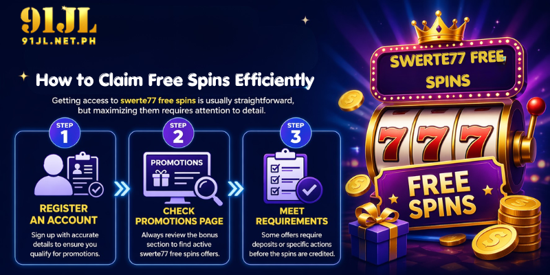 How to Claim Free Spins Efficiently